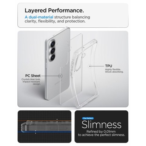 Spigen Ultra Hybrid - Etui do Samsung Galaxy S26 (Crystal Clear)