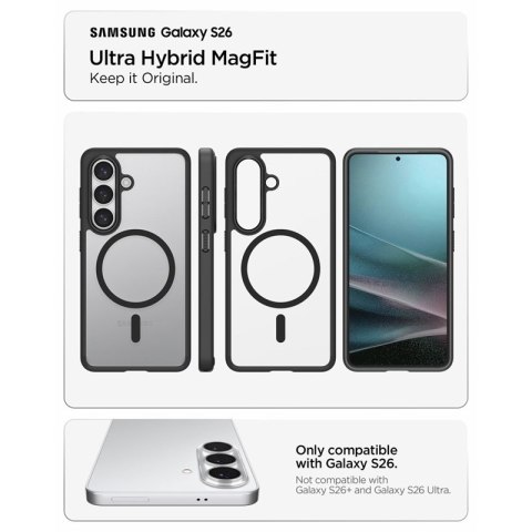 Spigen Ultra Hybrid Mag MagSafe - Etui do Samsung Galaxy S26 (Matte Black)