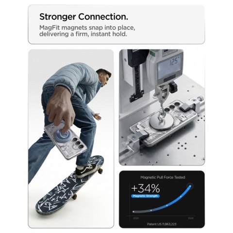 Spigen Ultra Hybrid Mag MagSafe - Etui do Samsung Galaxy S26+ (Zero One White)