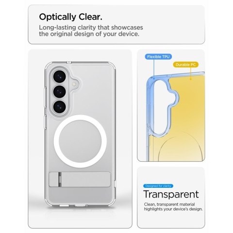 Spigen Ultra Hybrid S Mag MagSafe - Etui do Samsung Galaxy S26+ (Clear/White)