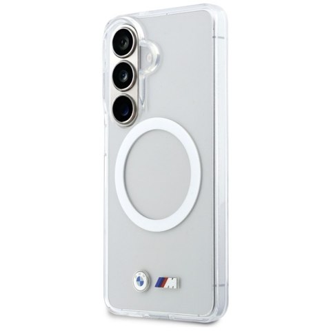BMW IML Shockproof Metal Logo MagSafe - Etui Samsung Galaxy S26 (przezroczysty)