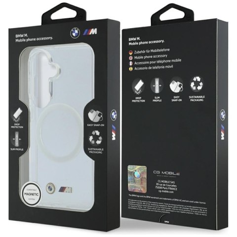 BMW IML Shockproof Metal Logo MagSafe - Etui Samsung Galaxy S26 (przezroczysty)