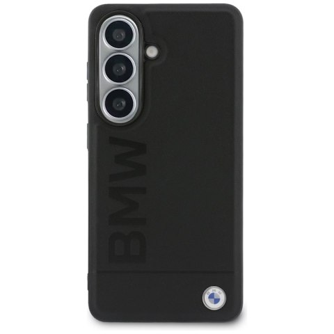 BMW Leather Hot Stamp MagSafe - Etui Samsung Galaxy S26+ (czarny)