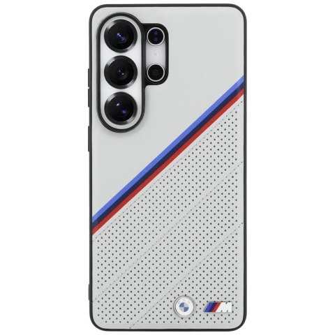 BMW Tricolor Metal Logo MagSafe - Etui Samsung Galaxy S26 Ultra (szary)