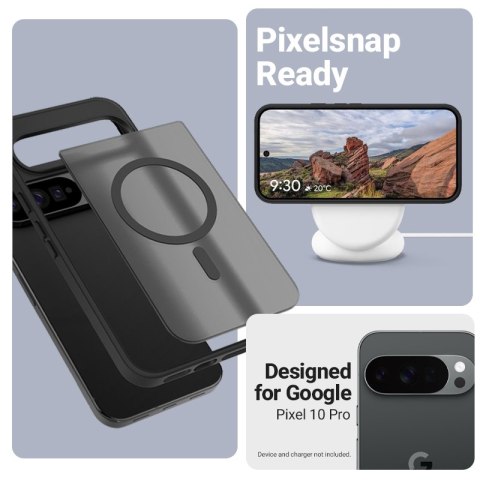 Crong Hybrid Matte Magnetic - Etui MagSafe Google Pixel 10 Pro (czarny)