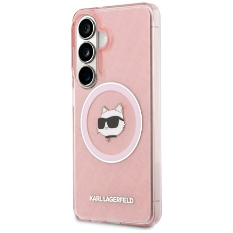 Karl Lagerfeld IML Repeated Choupette MagSafe - Etui Samsung Galaxy S26 (różowy)