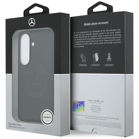 Mercedes Vintage Logo MagSafe - Etui Samsung Galaxy S26 (czarny)