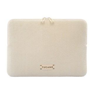 TUCANO Velluto 2 - Pokrowiec MacBook Air 13" (M5/M4/M3/M2/M1/2026-2018) / Pro 13" / Laptop 12" (kremowy)
