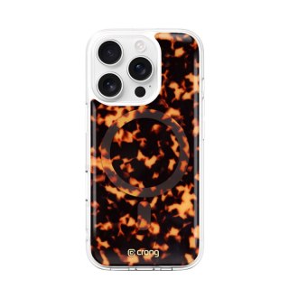 Crong Deluxe MAG Cover - Etui iPhone 16 Pro MagSafe (Tortoise)