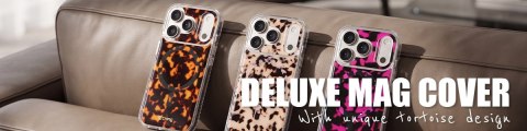 Crong Deluxe MAG Cover - Etui iPhone 16 Pro MagSafe (Tortoise)