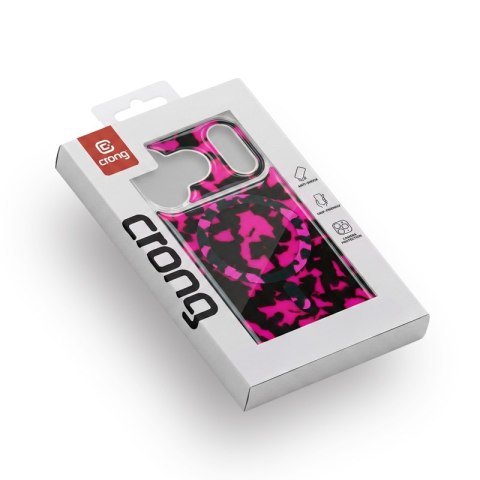 Crong Deluxe MAG Cover - Etui iPhone 17 MagSafe (Pink Tortoise)