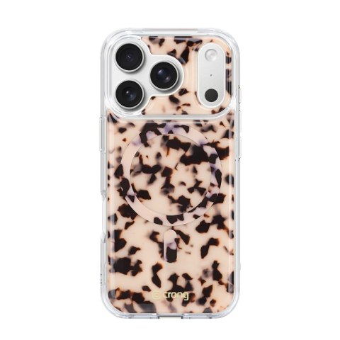 Crong Deluxe MAG Cover - Etui iPhone 17 Pro Max MagSafe (Blonde Tortoise)