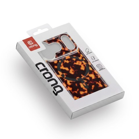 Crong Deluxe MAG Cover - Etui iPhone 17 Pro MagSafe (Tortoise)