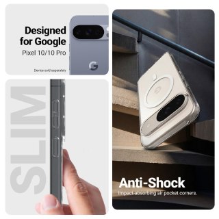 Crong Hybrid Clear Magnetic - Etui MagSafe Google Pixel 10 / 10 Pro (przezroczysty)