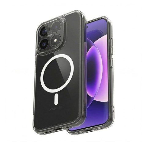 Crong Hybrid Clear Magnetic - Etui MagSafe Xiaomi 17 (przezroczysty)