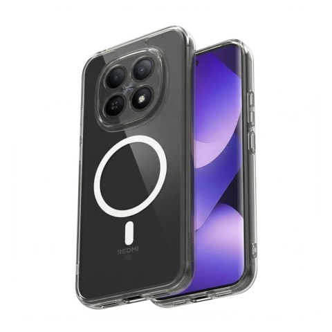 Crong Hybrid Clear Magnetic - Etui MagSafe Xiaomi Redmi Note 15 Pro (przezroczysty)