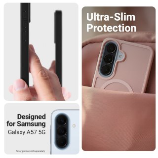 Crong Hybrid Matte Magnetic - Etui MagSafe Samsung Galaxy A57 (różowy)