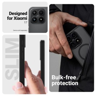 Crong Hybrid Matte Magnetic - Etui MagSafe Xiaomi 17 (niebieski)
