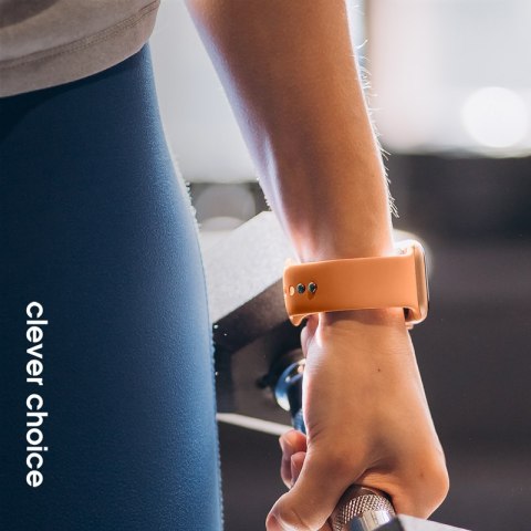 Crong Liquid - Pasek do Apple Watch 38/40/41/42 mm (pomarańczowy)