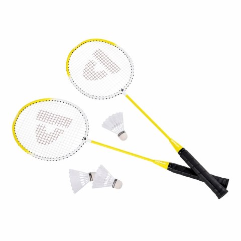 Donnay - Zestaw do badmintona w pokrowcu 6 elementów (żółty)