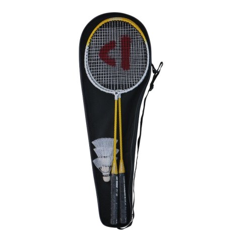 Donnay - Zestaw do badmintona w pokrowcu 6 elementów (żółty)