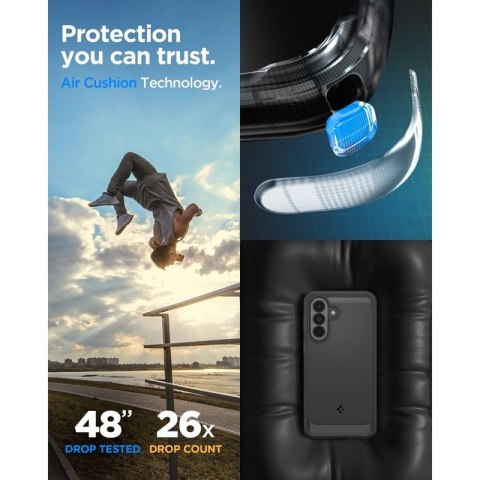 Spigen Rugged Armor - Etui do Samsung Galaxy A37 5G (Matte Black)