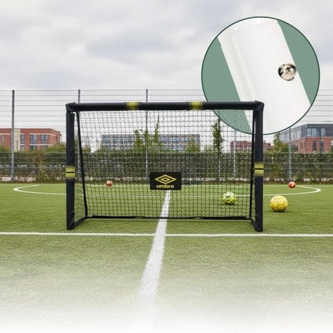 Umbro - Bramka do piłki nożnej metalowa z siatką 180x120x60 cm