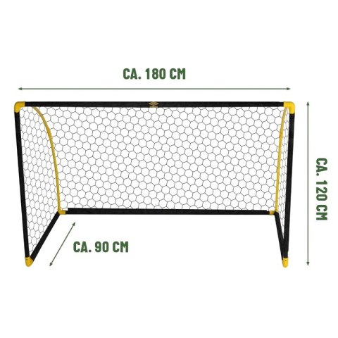 Umbro - Bramka do piłki nożnej składana z siatką 180x120x91 cm
