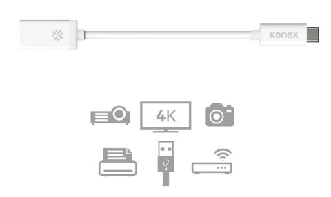 Kanex przejściówka z USB-C na USB-A żeński (21 cm)