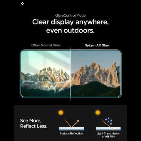 Spigen GLAS.TR EZ Fit Pro AC Anti Reflection 2-Pack - Szkło hartowane antyrefleksyjne do Samsung Galaxy S26 (2 szt)