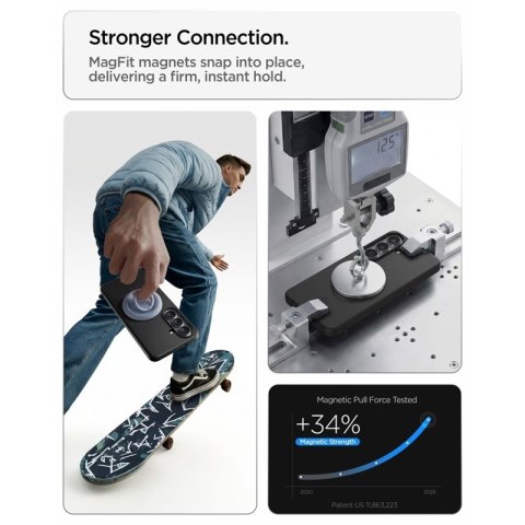 Spigen Thin Fit Mag MagSafe - Etui do Samsung Galaxy S26 (Czarny)