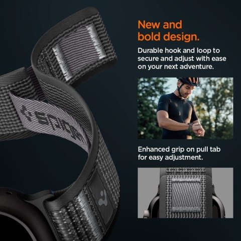 Spigen Athlex Air 2 - Pasek do Apple Watch 44/45/46/49 mm (Active Black / Grey)