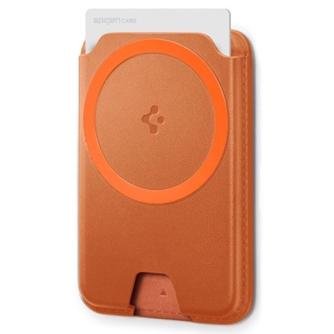 Spigen Valentinus MagFit + MagSafe - Portfel magnetyczny (Metallic Orange)