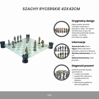 Szachy Rycerskie 42 x 42cm - MC-6061
