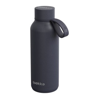 Quokka Solid With Strap - Butelka termiczna ze stali nierdzewnej 510 ml z paskiem (Slate)