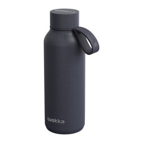 Quokka Solid With Strap - Butelka termiczna ze stali nierdzewnej 510 ml z paskiem (Slate)