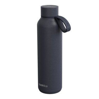 Quokka Solid With Strap - Butelka termiczna ze stali nierdzewnej 630 ml z paskiem (Slate)
