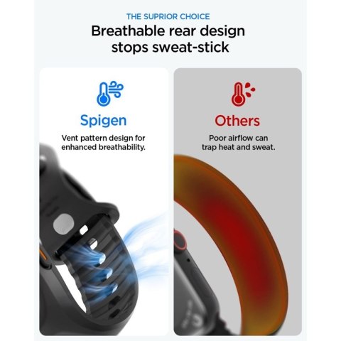 Spigen Liquid Air Pro - Pasek z obudową do Apple Watch Ultra 49 mm (Black)