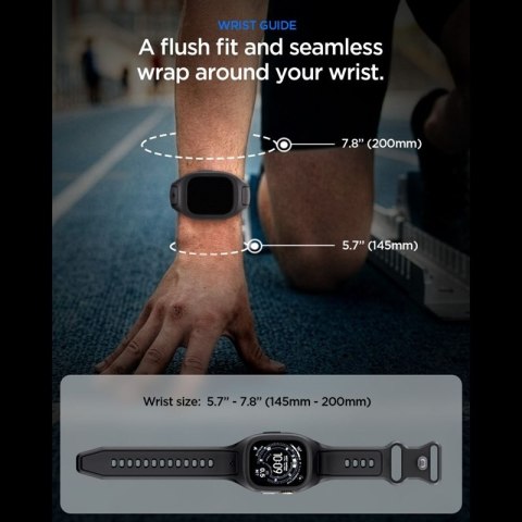 Spigen Liquid Air Pro - Pasek z obudową do Apple Watch Ultra 49 mm (Black)