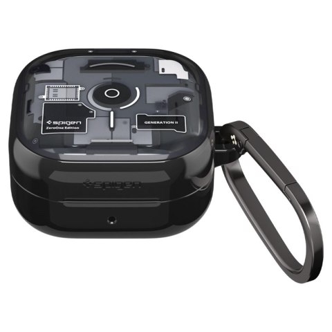 Spigen Ultra Hybrid - Etui do Samsung Galaxy Buds 4 / 4 Pro (Zero One Black)