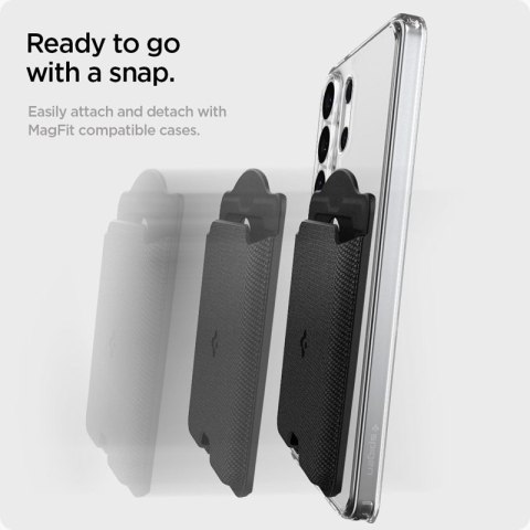 Spigen Urban Fit Wallet MagSafe - Portfel magnetyczny (Black)