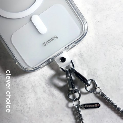 Crong Phone Crossbody - Smycz zawieszka do telefonu (Silver Link)