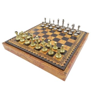 Ekskluzywne Metalowe Szachy Italfama 28x28 cm - N035