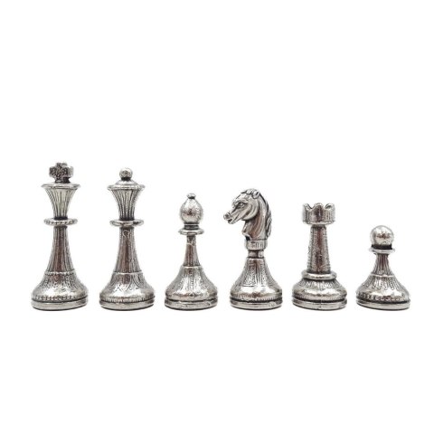Ekskluzywne Metalowe Szachy Italfama 28x28 cm - N035