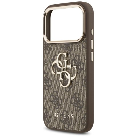 Guess 4G Big 4G Classic Logo - Etui iPhone 17 Pro Max (brązowy / złoty)
