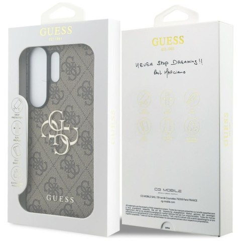 Guess 4G Big Metal Logo - Etui Samsung Galaxy S26 Ultra (brązowy)