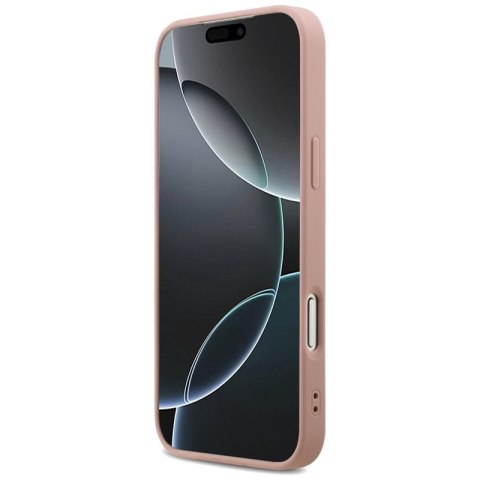 Guess Fixed Glitter Big 4G - Etui do iPhone 17 Pro Max (różowy)