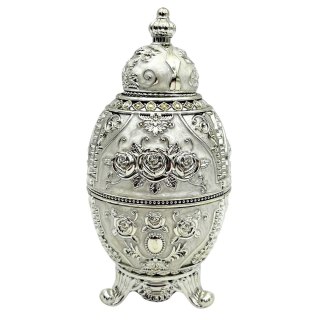 Jajo Fabergé Srebrne Otwierane - SRWS