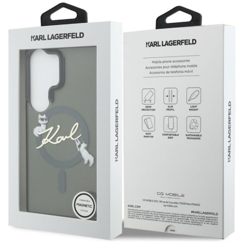 Karl Lagerfeld IML KC Script MagSafe - Etui Samsung Galaxy S26 Ultra (czarny)