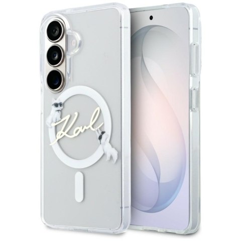 Karl Lagerfeld IML KC Script MagSafe - Etui Samsung Galaxy S26 (przezroczysty)